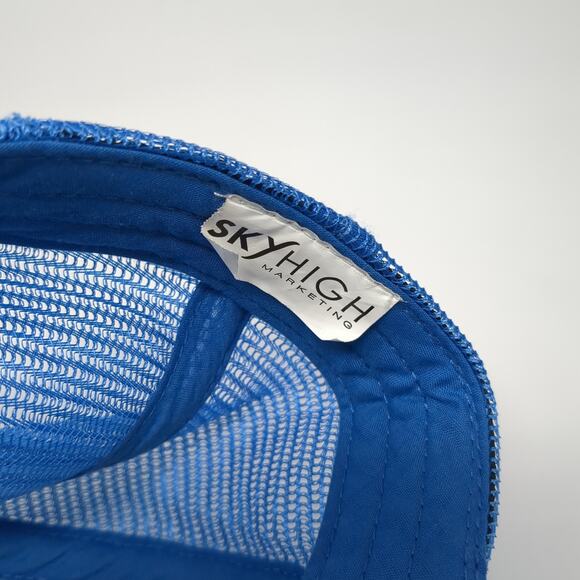 Michigan Miller Snapback Trucker Hat Blue OS Adjustable Mesh Back Sky High - Picture 9 of 9